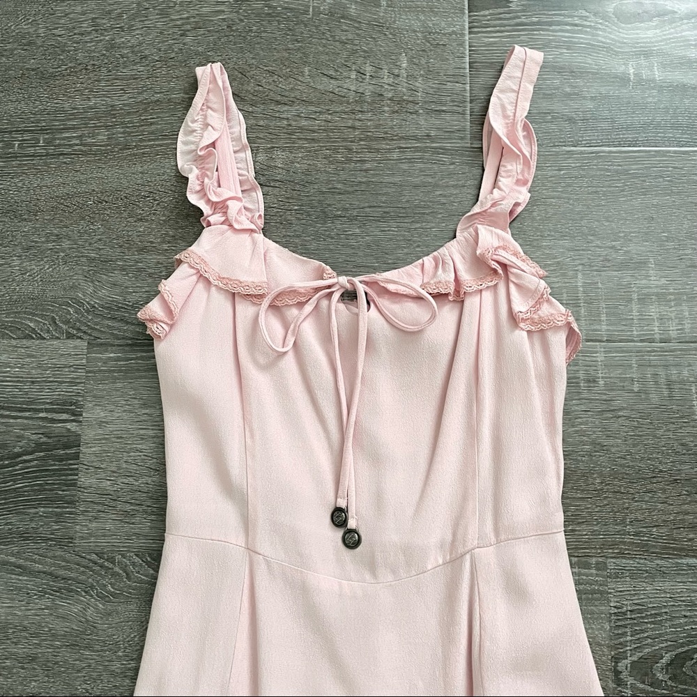 Lucy Love Mini Ruffle Dress Size XS Baby Pink - Picture 3 of 5